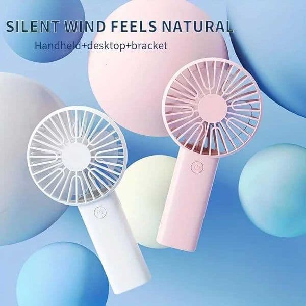Handheld Fan Rechargeable Portable Mini USB Fan 3 Speed Mini Fan with Phone HolderR260527
