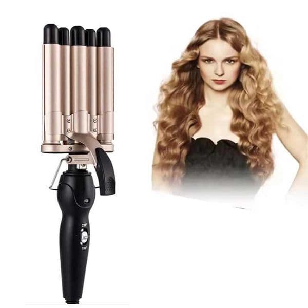 Hair Crimper Curling Iron Ceramic Crimpers Wavers Curler Wand Fast Heating five 5 Barrels Hair Waver Tools for All Types of Hair L260526