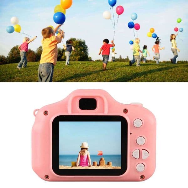Digital Shooting Plastic Silicon Pink HD Image USB Charging Video Camera Kids for Camping J260527