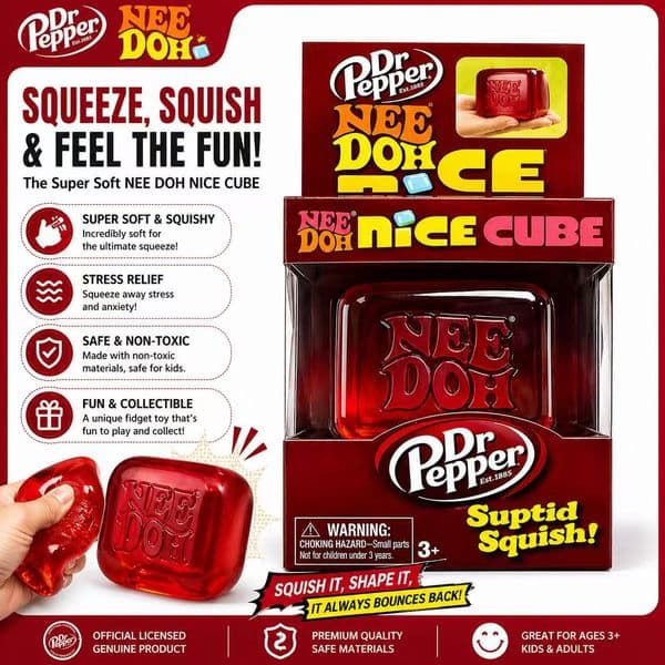 Needoh Nice Cube Sprite Fante Block Maltose High-Value Toy Stress-Relief Rebound Relieves Anxiety For Adults And Children By Sea