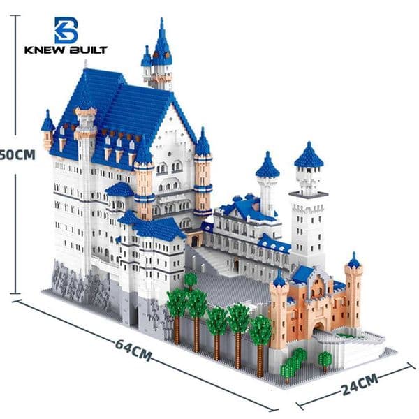 Huge Swan Stone Castle Micro Mini Block 10000pcs Building Set High-Diffic Puzzle timate Achiment Cool Decor Time-KillerJ260527