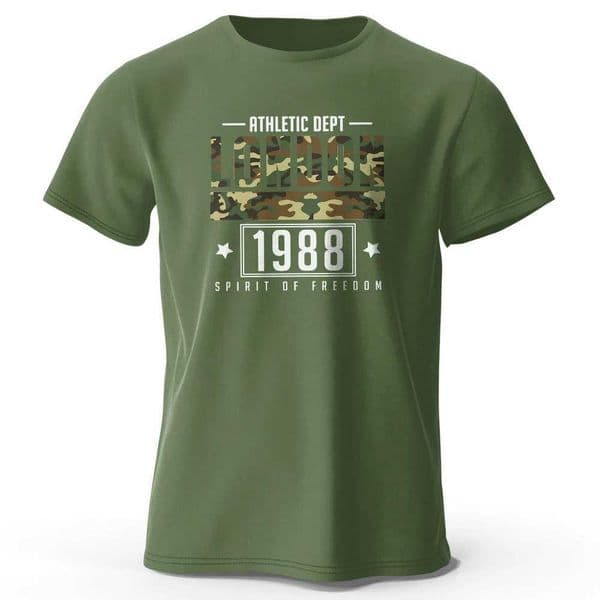 London Rthletic Dept 1988 Printed Mens Fashion T Shirt Cotton Oversized Short Slve Ts for Summer D260527