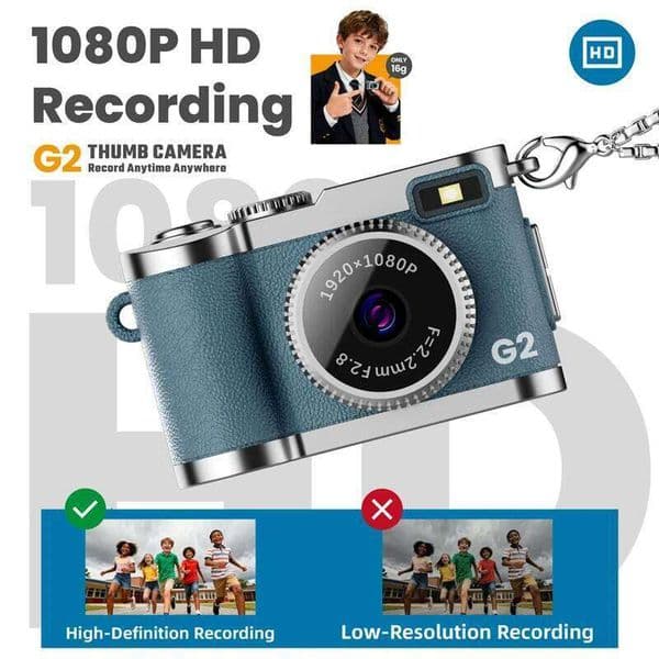 Mini Thumb Retro Digital 1080P Video Portable Travel Vlog Anti-Shake Camera Support SD Card With Screen for Kids J260527
