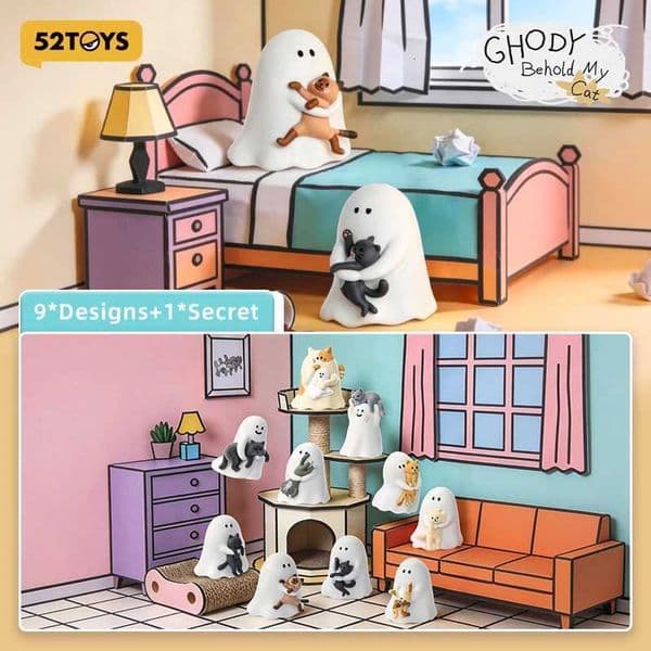 52TOYS Mystery Box Ghody - Behold My Cat Random 1PC Cute Action Figure Collectible Toy Desktop DecorationR260527