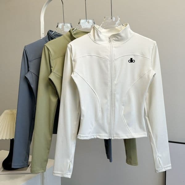 Designer Women Yoga Jacket Outerwear Sports Jacket Gym Tops Breathable High Elasticity Slim Fitting Yoga Coats Quick Dry Activewear Sportswear Fitness Yoga Wear