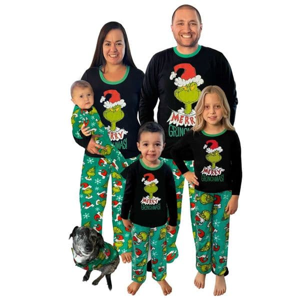 Grinch Happy Grinchmas Family Little Monster Christmas Parent-Child Outfit L260527WVK2