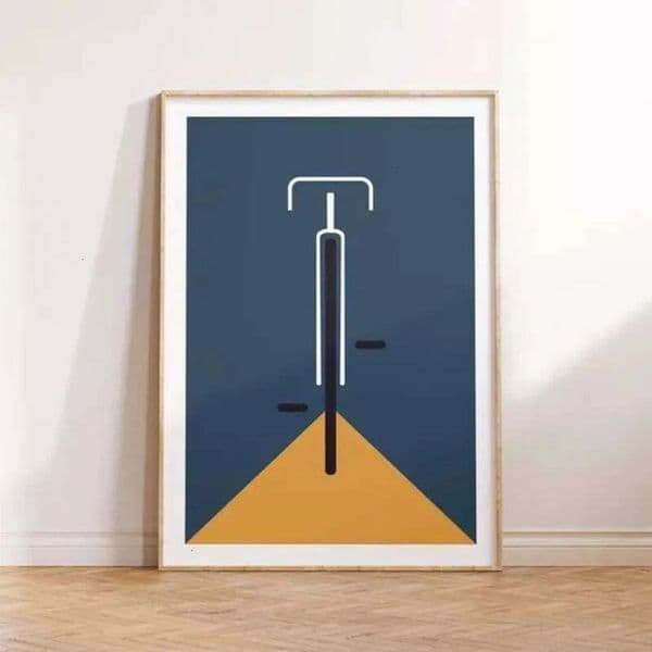 2026 Cyclist Canvas Painting Minimalist Cycling Wall Art Poster Print Bike Modern Pictures For Living Room Decor Bicycle perfume cologne Lover Gift Free Shippin 13 4