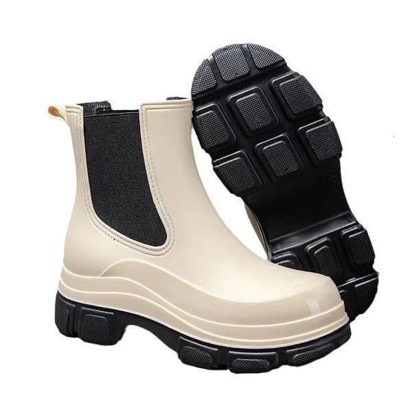 Asgard Womens Rain Boots Summer NonSlip Waterproof Rubber MidCalf Garden Platform Outdoor Lady Lightweight Shoes 260528
