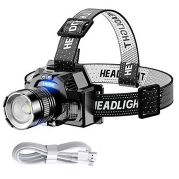 LED Headlamp Multi Modes With Motion Sensor Waterproof Headlight USB Rechargeable Zoomable Headlamp Work Light S260527