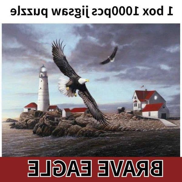 1000pcs 69x51 cm 27x20 inches Brave Eagle Pattern cardboard jigsaw Puzzle Designed for Adults Perfect Gift for Men Fathers M260528