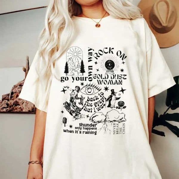 Vintage Ftwood Print T-shirt Casual Crew Neck Short Sve Summer Women Clothing Fashion Sves T-Shirts White dent Tee D260528