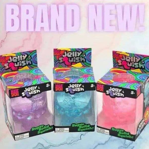 1pcs Colors are randomNee Doh Jellyfish Jelly Squeezing Stress Relieving Swinging Tentacles Sensory Release Toy 26L0528