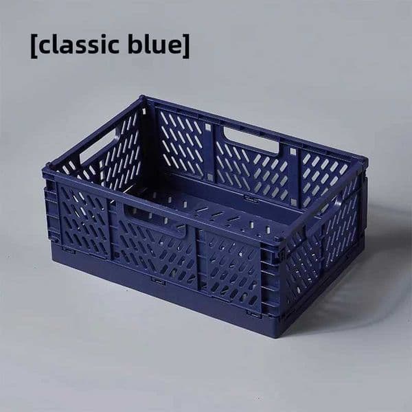 2pcs Desktop Folding Storage Basket Stationery Organizer Storage Box Cosmetic Sundries Basket Storage BasketJ260527