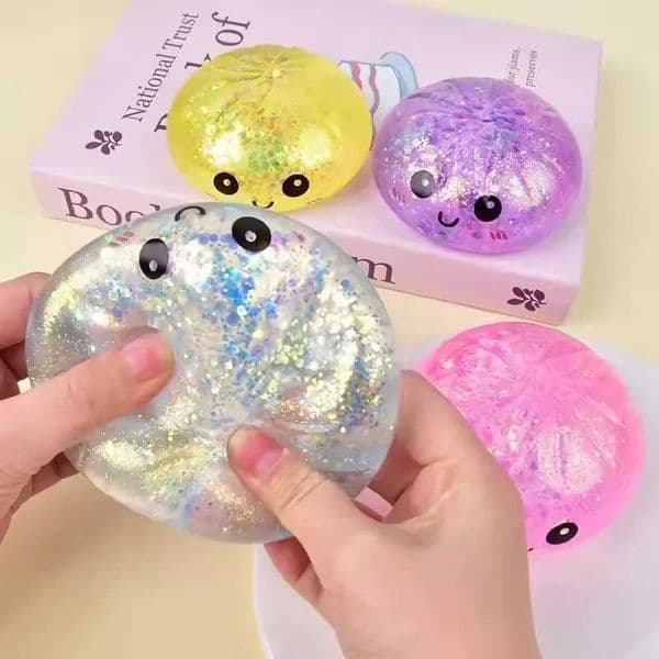Mini Flash Dumpling Pressure Slow Rebound Soft Pinch Decpression Simation Steamed Bun Sensory Squeeze Adts Toy GiftsJ260528