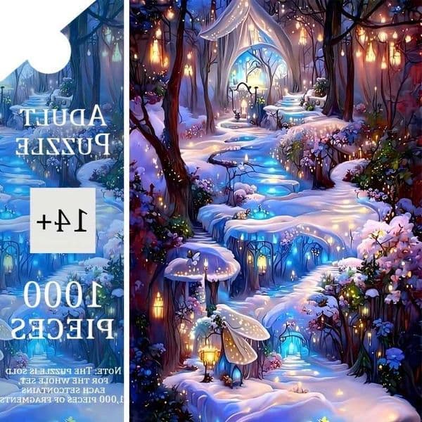 1000 Pieces Jigsaw Puzzle for Adults Dream Cottage Environmentally Friendly Paper Christmas Gift Toy 197 x 276 inches M260528