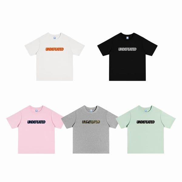 Men's Undefeated T-Shirts designer Mens T-shirt Loose Trendy Brand Undefeated Popular Casual Cotton Couples Oversized T Shirt tshirt lusso uomo black
