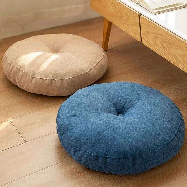 Floor Pillow Solid Color Suitable for Meditation Yoga Round Pads Mat Pouf Sofa Chair Bed Car Seat Pillows Cushions W260528