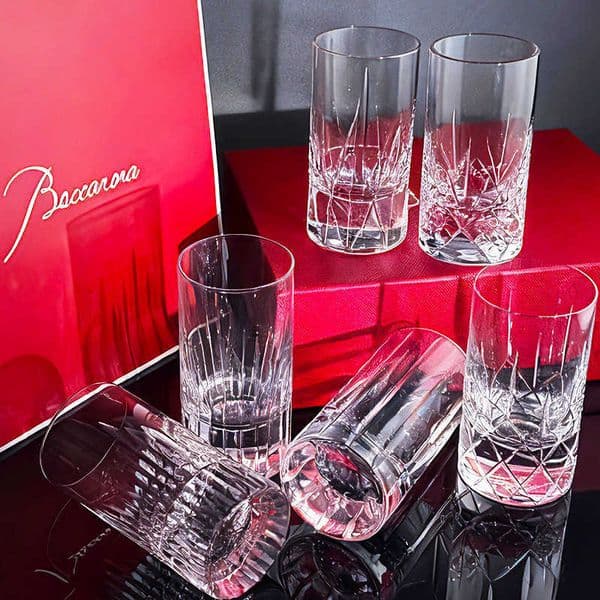 Engraved Water Cup Lead-Free Crystal Glass Wine Cup Gift Box Pair Cup Light Luxury Whiskey European Style Starburst Engraving T260528