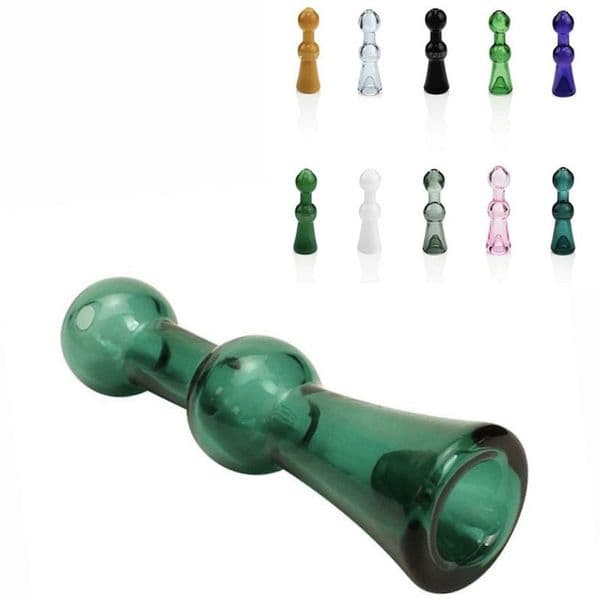Wholesale MINI Colorful Bell shape glass oil burner pipe hand smoking tube nails labs CONCENTRATE cigarette filter oil wax pipes