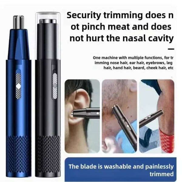 and Trimmer for Men 360 Rotating Dual-Blade Electric Shaver Professional Ear Nose Clipper Facial Hair Removal W260528