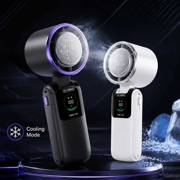 Portable Cooling Fan 5-Speed Strong Wind Foldable Neck Hanging Fan 9H Long Battery 4000mAh Mini Air Cooler for Travel Outdoo C260528