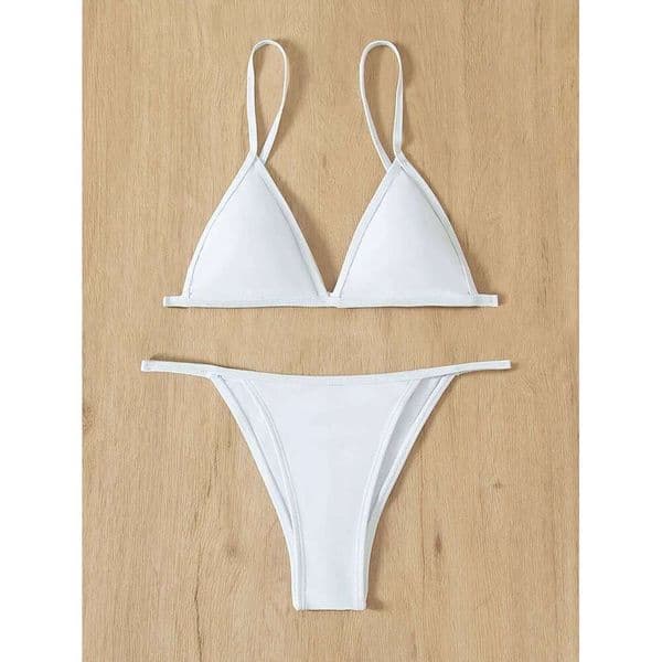 European and American seaside vacation ladies hot spring suspender split swimsuit sexy bikini with chest pads 26L0528