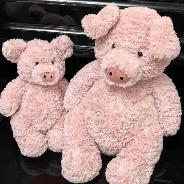35-60cm Jc Cute Pink Barnabus Pig Plush Toy Home Furnishings Sofa Ornament Can Carry Travel Companion Doll Peripheral Fun Gift L260527
