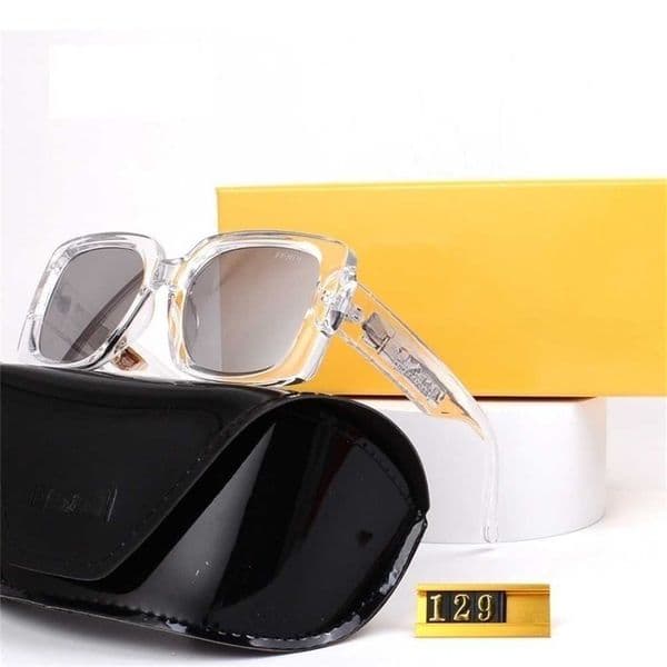 Luxury Brand Glasses New Model Square Frame With Metal Fashionable And Trendy Unisex Protection Designer Sunglasses