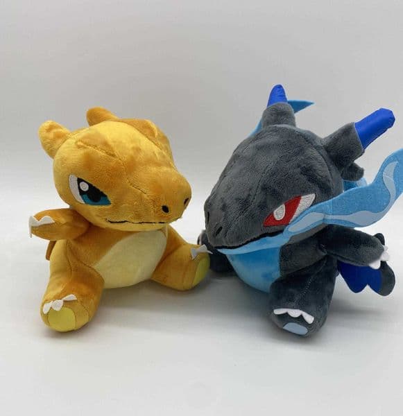 Small Size Q Fire-breathing Dragon Plush Toy Black Dragon Yellow Dragon Big Head Dragon Plush Toy L260528RWMY