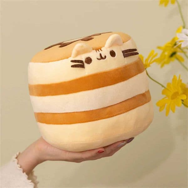 15CM Cute Cake Cat Plush Toy Kawaii Soft Stuffed Animal Pillow Anime Character Plushie Doll For Kids Birthday Gift Home Decor L260527