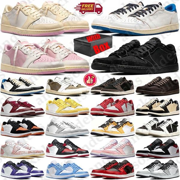 Free Shipping With Box Designer Basketball travi travis 1 1s scottt low scottts lows scottes Shoes sneakers for mens womens Fragment d h gate trainers Sports quality