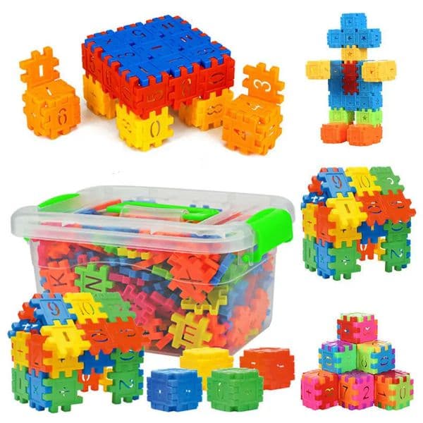 88Pcs Digital Letter Cube Building Blocks Assembly DIY Creative Bricks With Storage Box Baby Early Education Toys For Children260514