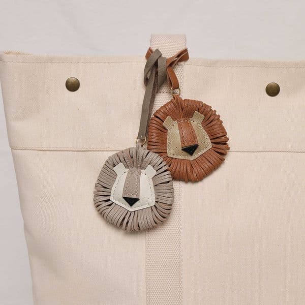 Sheepskin Handmade Real Leather Lion Bag Pendant Keychain Gift Cute Decoration Suitable For Bags Exquisite Charm Bag Accessories H260528