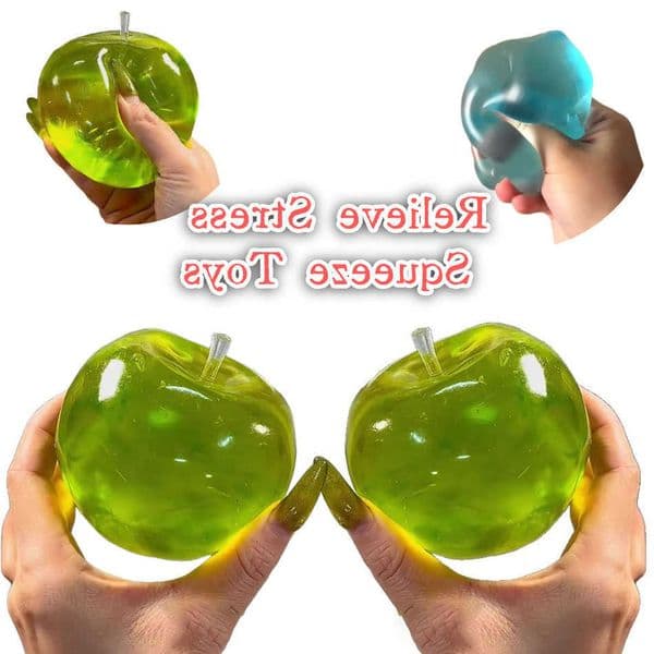 Squishy Green Stress Ball Soft Fidget Sensory Toy for ADHD Autism Slow Rebound Squeeze Toy for Adults Kids Christmas Gift M260528