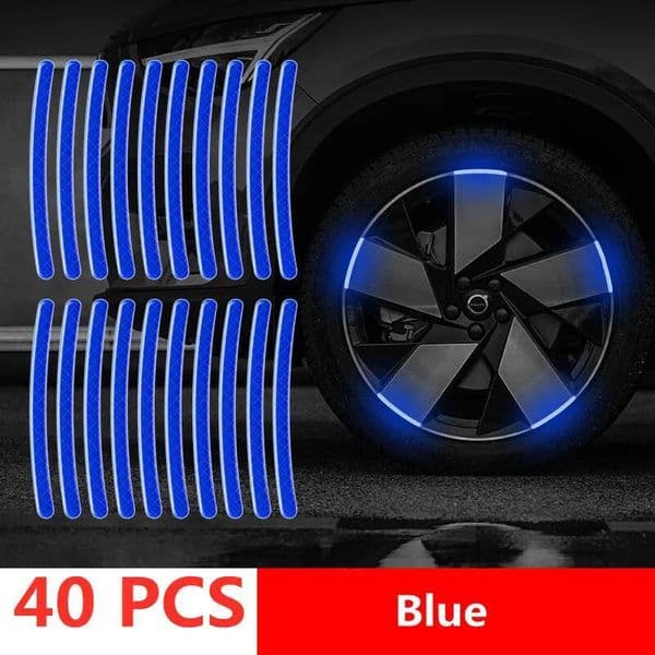 Wheel Hub Reflective Stripes Door Handle Safety Car Rear Warning Tape Automobile Sticker Exterior Accessorie ddmynov ddmynov ddmynov