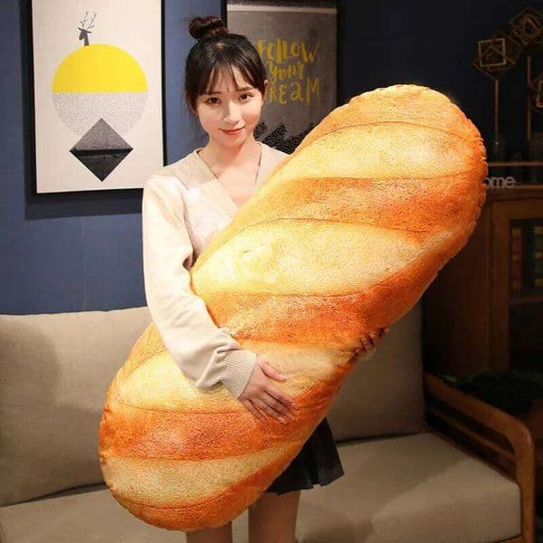 Giant Bread Plush Long Pillow Soft Funny Simulation Food Toy Creative Cushion Birthday Present Christmas Gift W260528
