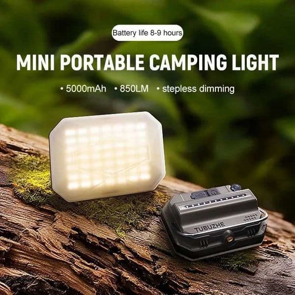 Rechargeable LED Camping Light 5000mAh Waterproof Portable Hanging Tent Light with Magnet Hook 3 8 Modes Outdoor M260527