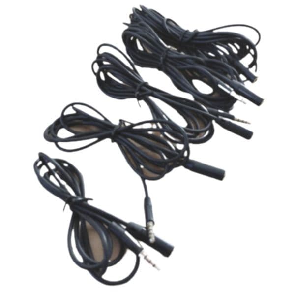 Unbreakable Metal Round 3.5mm Audio Cable - 1.5M, 3M, 5M AUX Extension for Phone, MP3, Speaker, Tablet - Gold Connector TAX Duty Free HJ