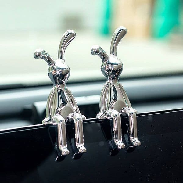 Cartoon Animal Rabbit Car Interior Center Console Decoration Personality Dining Table Desk Creative Props Accessories ddmynov ddmynov ddmynov
