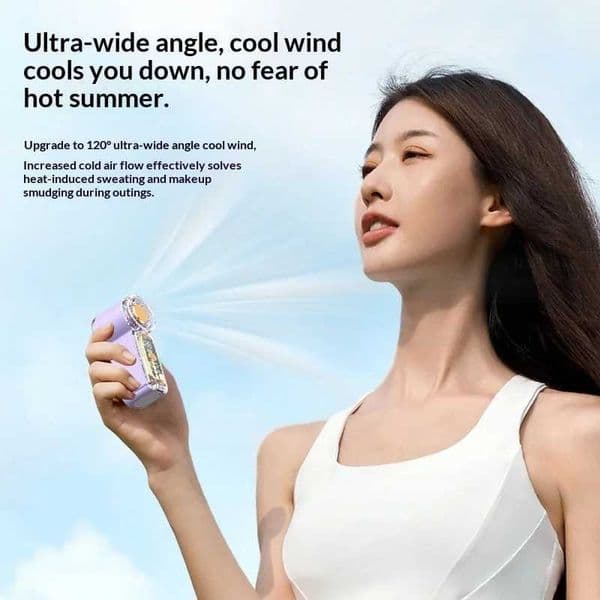 Portable Handheld Small Fan ABS Lightweight USB Rechargeable Mini Fans for On Go Cooling Portable Mini Pocket Fan Travel Outdoor C260528