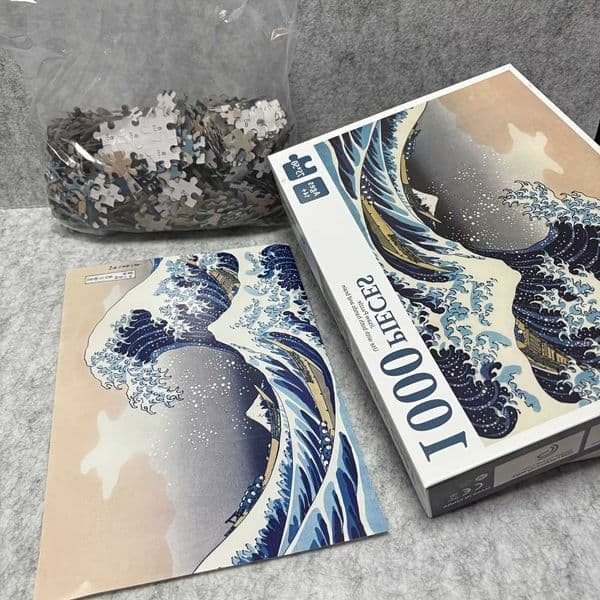 The Great Wave off Kanagawa 1000 Piece Puzzle for Adults 2953 x 197 Inch Large Finished Size Famous Japanese Art Poster Puzzle M260528