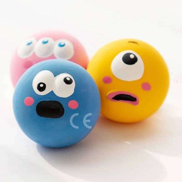 Squeaky Toys Chewing Rubber Ball Cleaning Tooth Dog Chew Toy For Dogs Bite Resistant Sounder Pet Supplies J260528