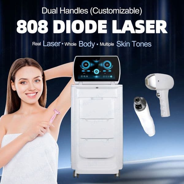 High Quality Painless 2 in 1 Picosecond Yag Tattoo Removal 808nm Diode Laser Hair Removal Skin Whitening Rejuvenation Washing Eyebrow Acne Treatmen Machine