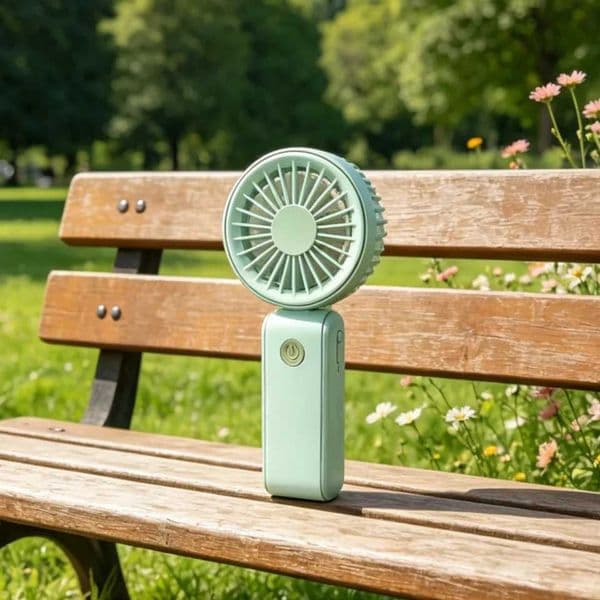 Portable handheld fan SUB powered mini fan travel camping office desk quiet personal cooling fan by the bed lightweight small fan green C260528