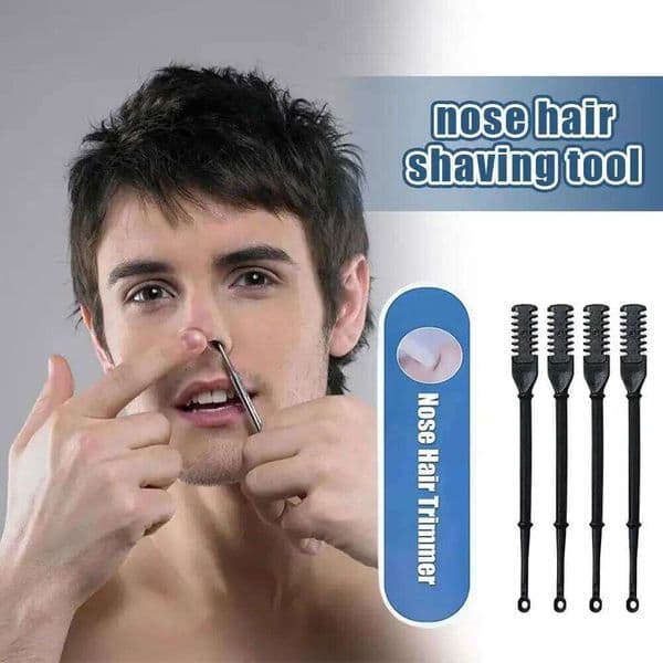 Manual Trimmer for Men Portable Nose Hair Cutter Scissors Nostril Cleaning Safe Easy Use Home Travel Daily Grooming W260528