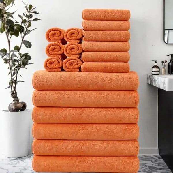 2026new 18Piece Set Towel Square Absorbent cologne Soft Coral Fleece Face Washing perfume Bathing Bath Bathroom Towels Free Shipping