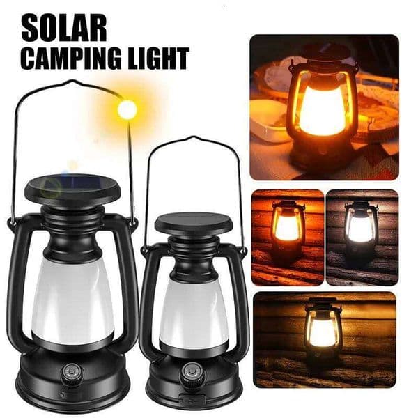 Portable Solar USB Rechargeable Hanging Tent Lantern Stepless Dimming Of Cold And Warm Light Camping Lamp S260527