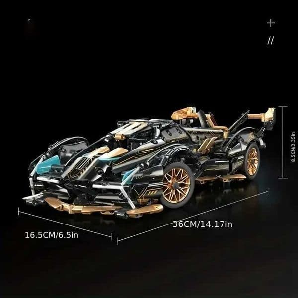 1690 Pieces Green Racing Building Block Toys Abs Materials Manual Toy Building Blocks Assembly Home Furnishings Office DeskR260528