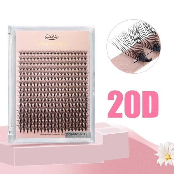 Goddess 320Fans 16Lines Premade Volume Fans 4D 5D 10D 16D 20D Sharp Narrow Stem Pointy Base Faux Mink Lash Extension EyelashesT260528