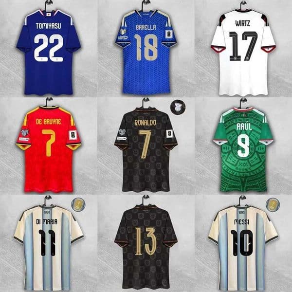 2026 World Cup Jerseys Portugal Argentina Mexico Italy England Belgium Sports Uniforms L260527